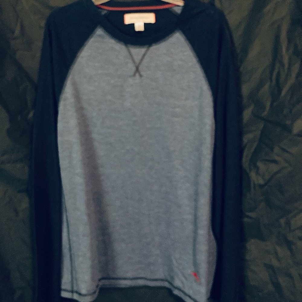 Tommy Bahama Blue and Black Long Sleeve Shirt